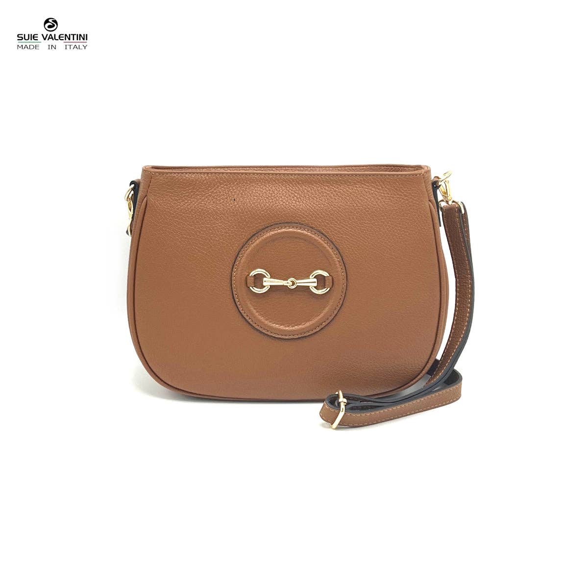 Genuine leather shoulder bag, Made in Italy, art. 112627: Black