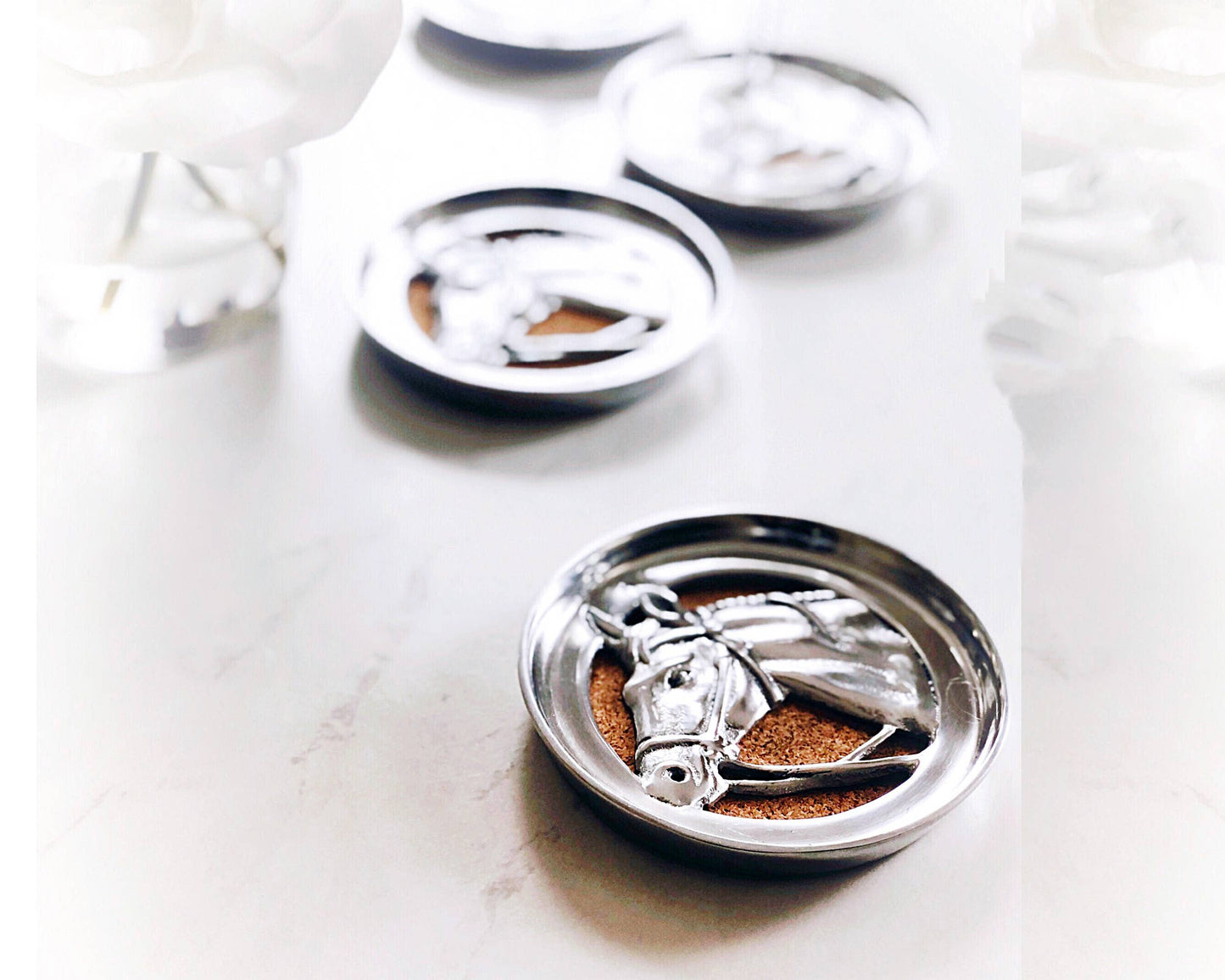 Equestrian Drink Coaster Set of 4