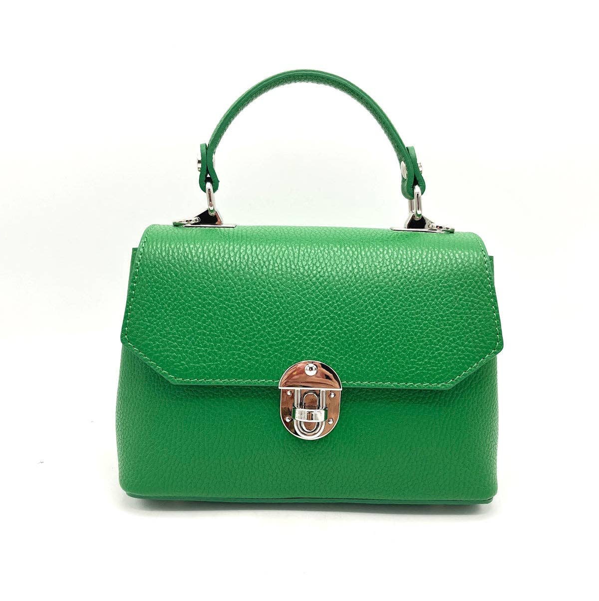 Genuine leather shoulder bag, for women, made in Italy ~ Camel