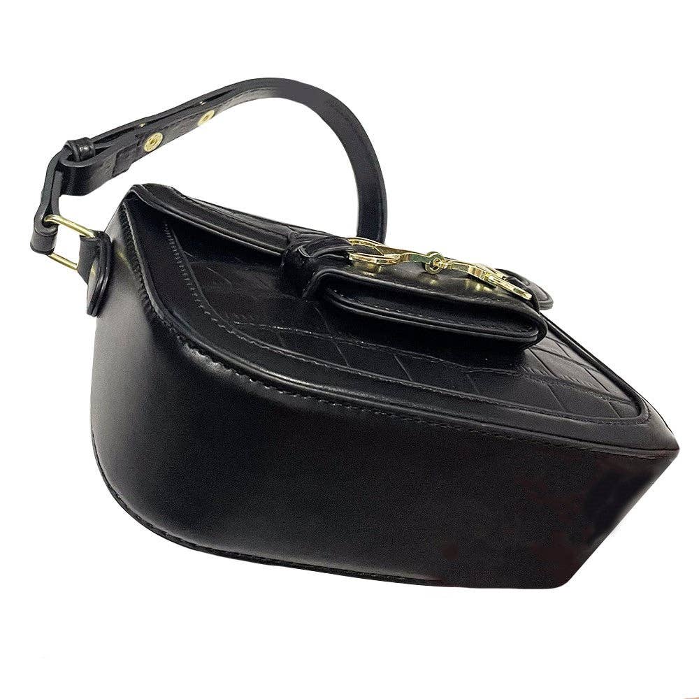 AWST Int'l Snaffle Bit Shoulder Bag: Black / STD