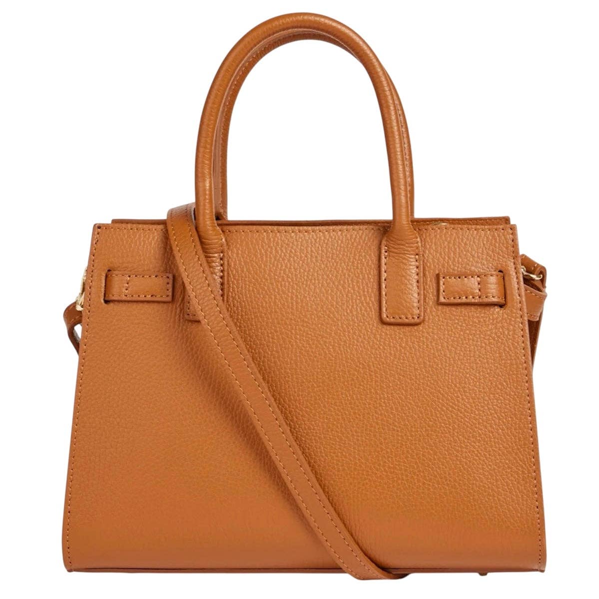 Modarno "Gina" handbag and shoulder bag in genuine leather 28x14x20cm: Leather