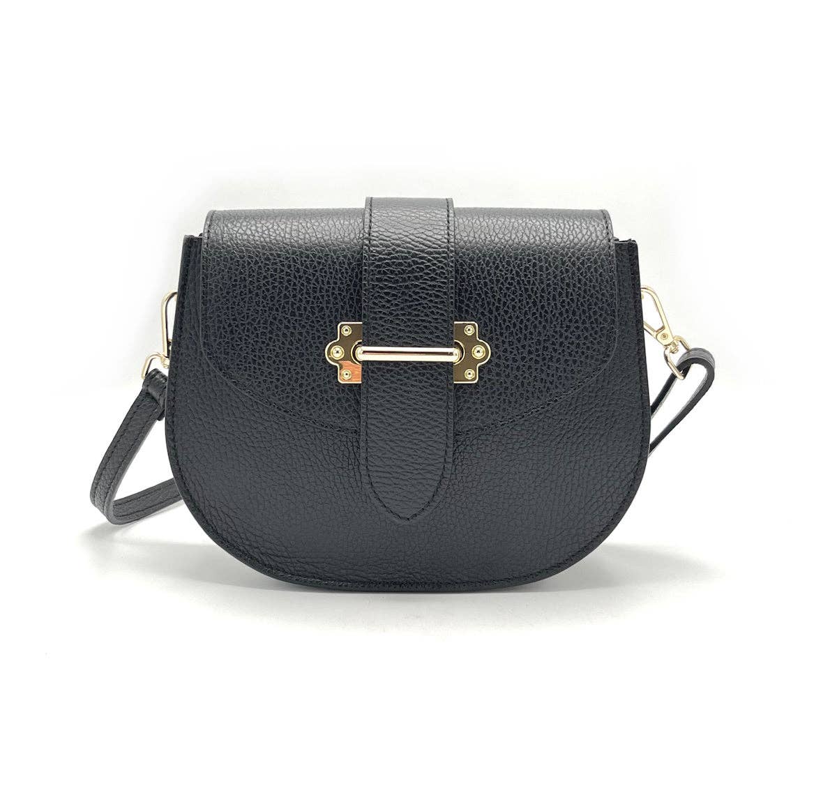 Genuine leather shoulder bag, Made in Italy ~ Camel