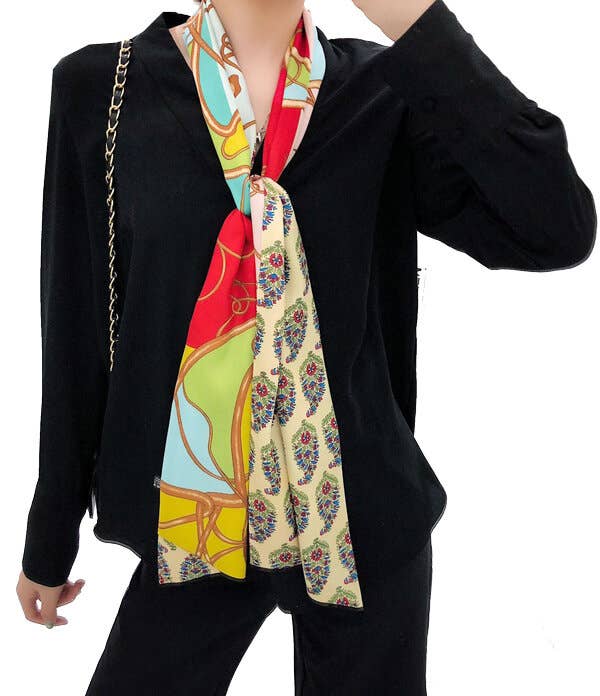 Yellow Bow Scarf – Paisley Horse Collection
