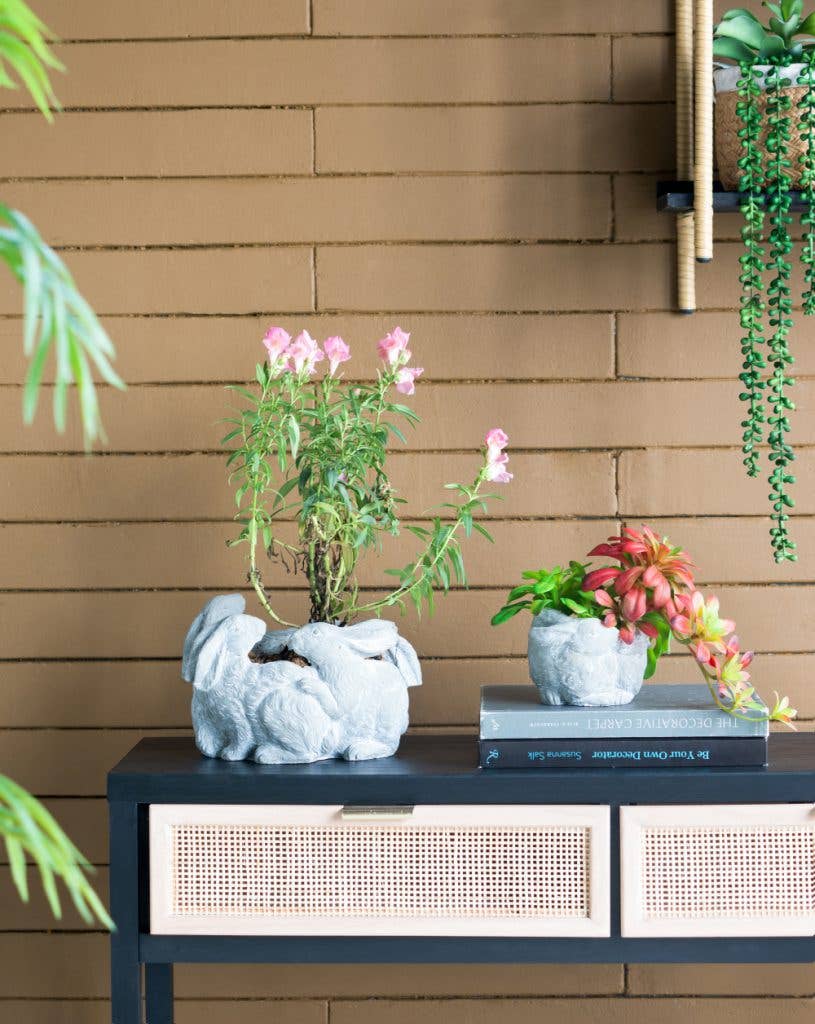 6.5x5x4.5" 2 Bunny Planter 2EA/CTN
