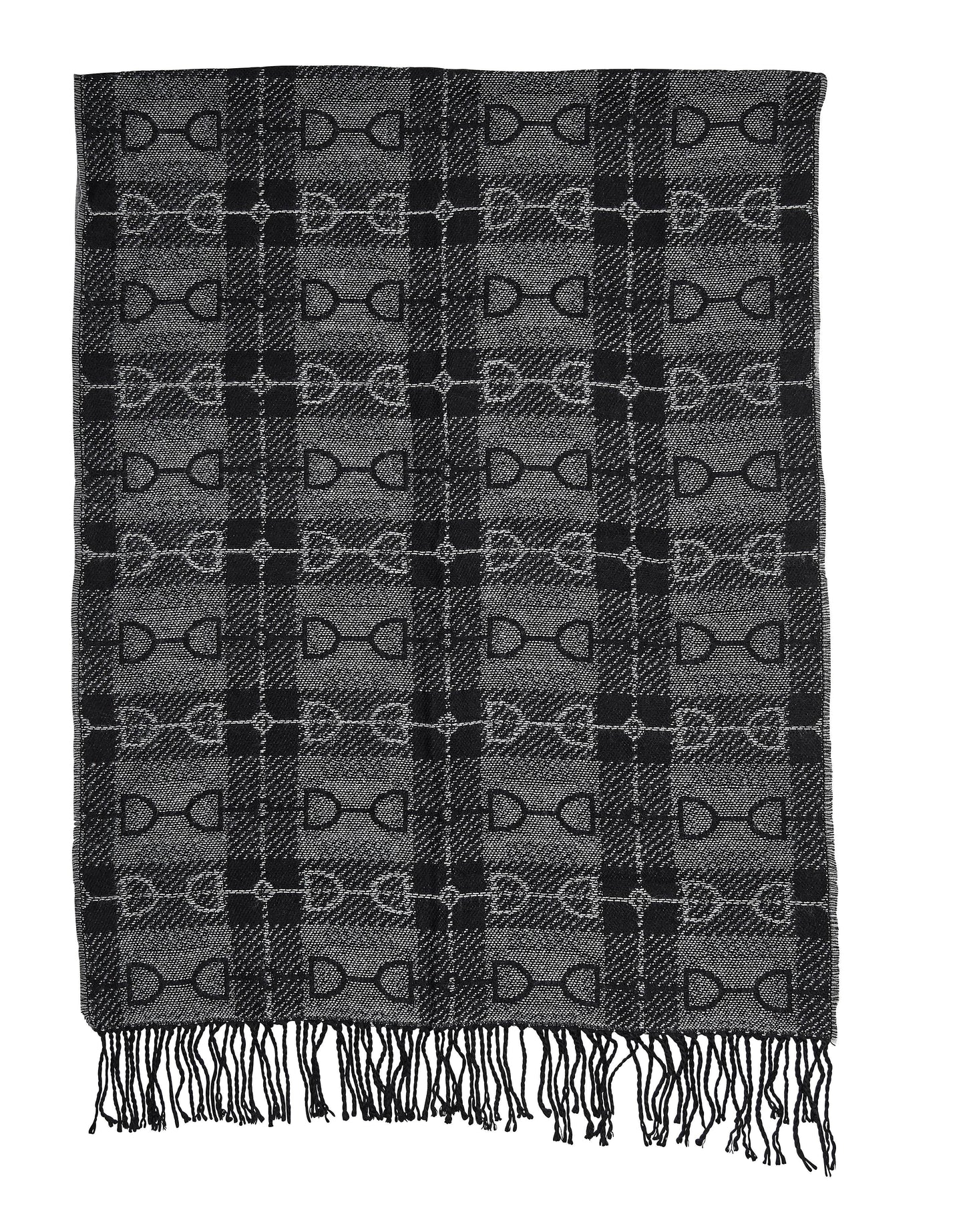 AWST Intl Snaffle Bit Plaid Acrylic Scarf