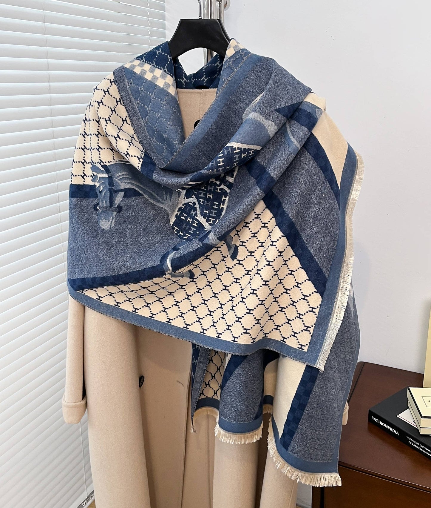 Equestrian Blue Giddy Up! Reversible Wrap
