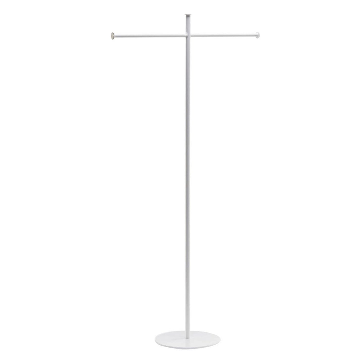 T-Bar Metal Necklace and Scarf Stands: Black / 22.25" Tall