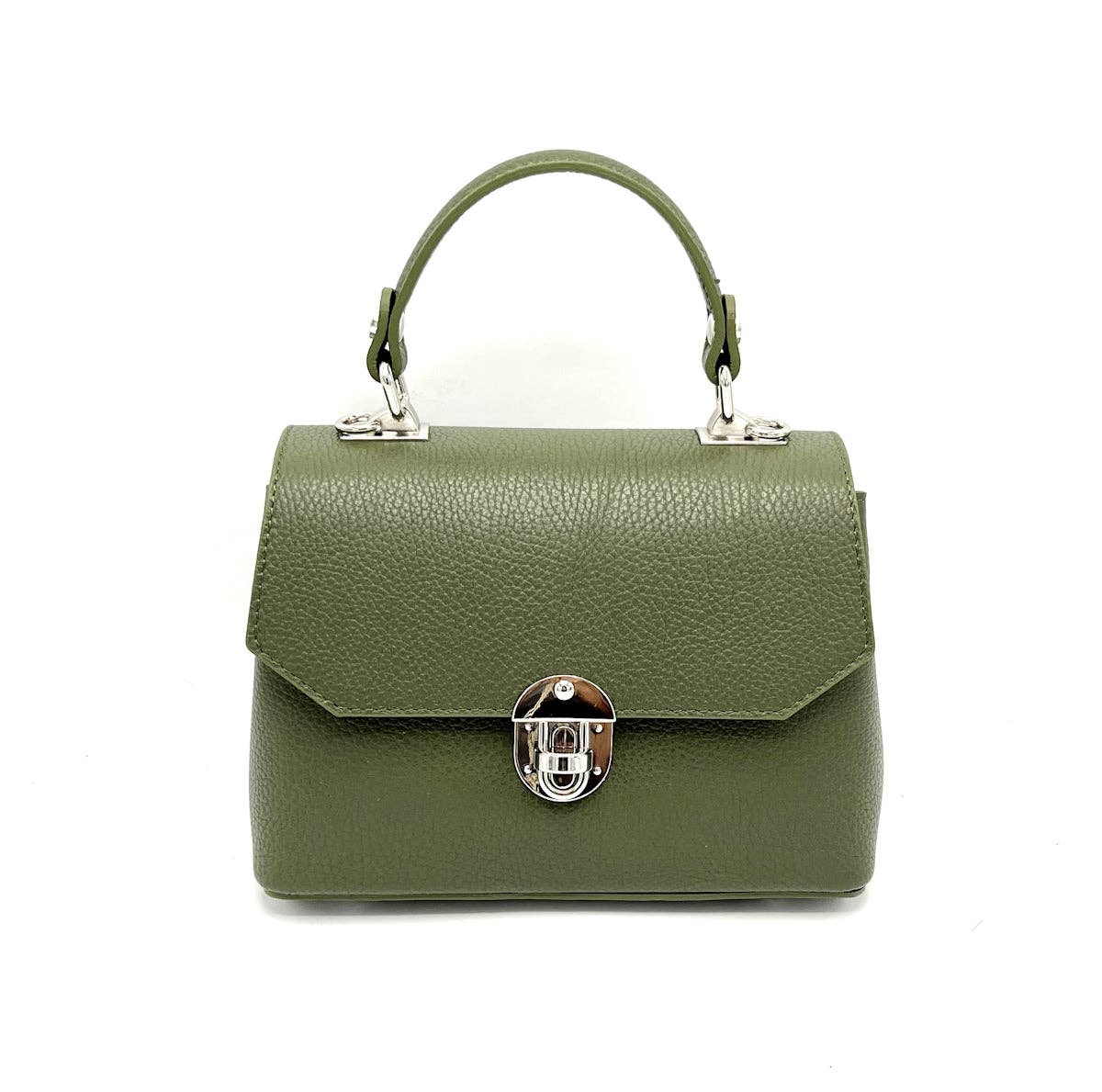 Genuine leather shoulder bag, for women, made in Italy ~ Camel