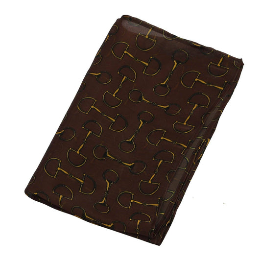 AWST Int'l Lila Vintage Snaffle Bit Scarf: Brown / STD