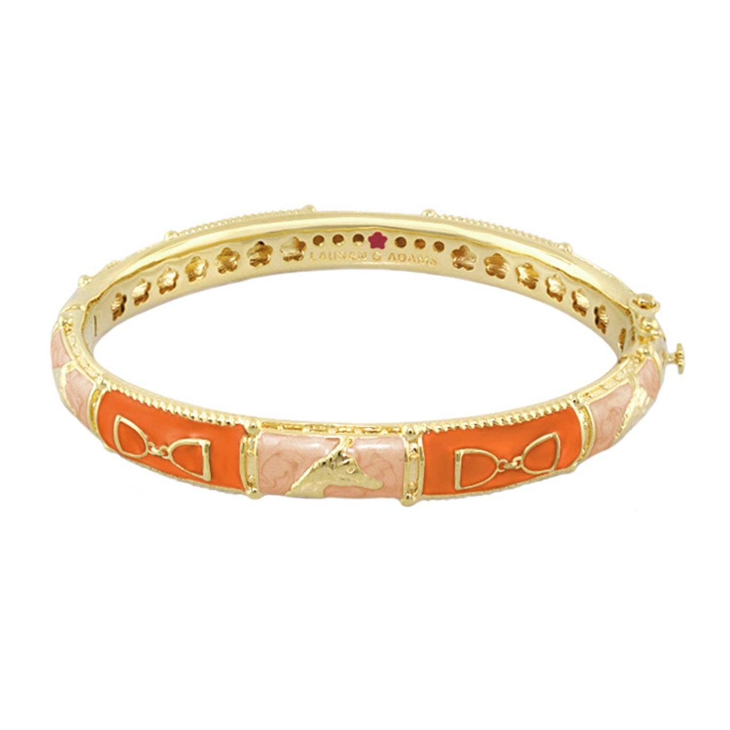 Horsebit Enamel Equestrian Bangle: MEDIUM=7" CIRCUMFERENCE