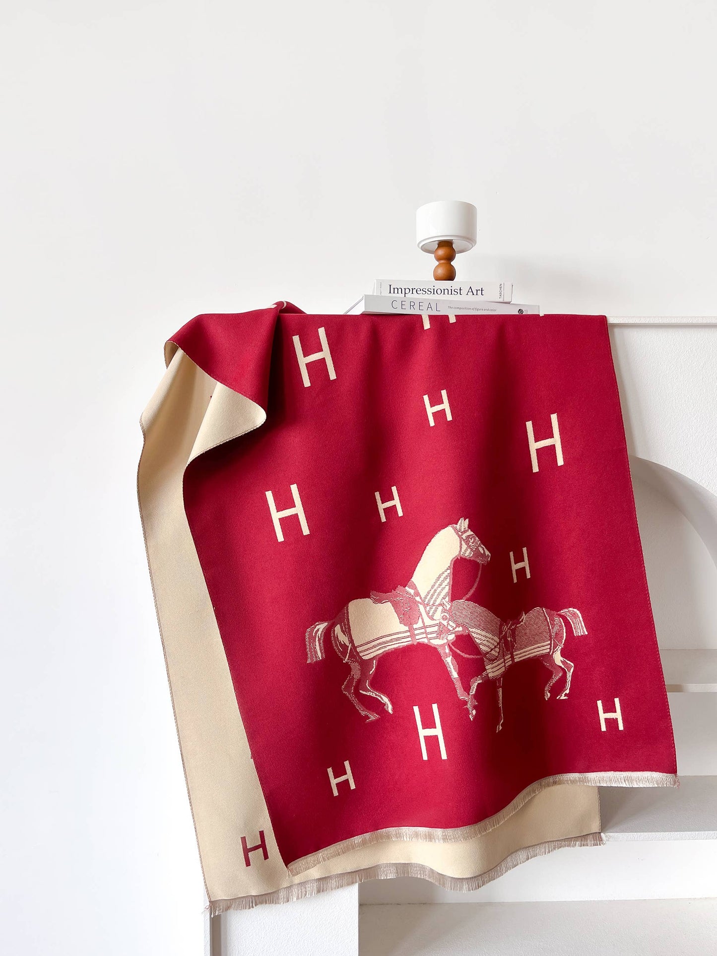Equestrian Red / Cream Stable Reversible Wrap
