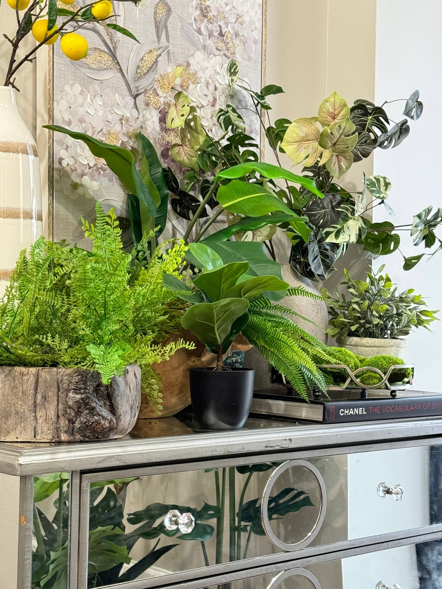 Realistic Soft touch-21 Leaves- artificial fern bushes: Style C
