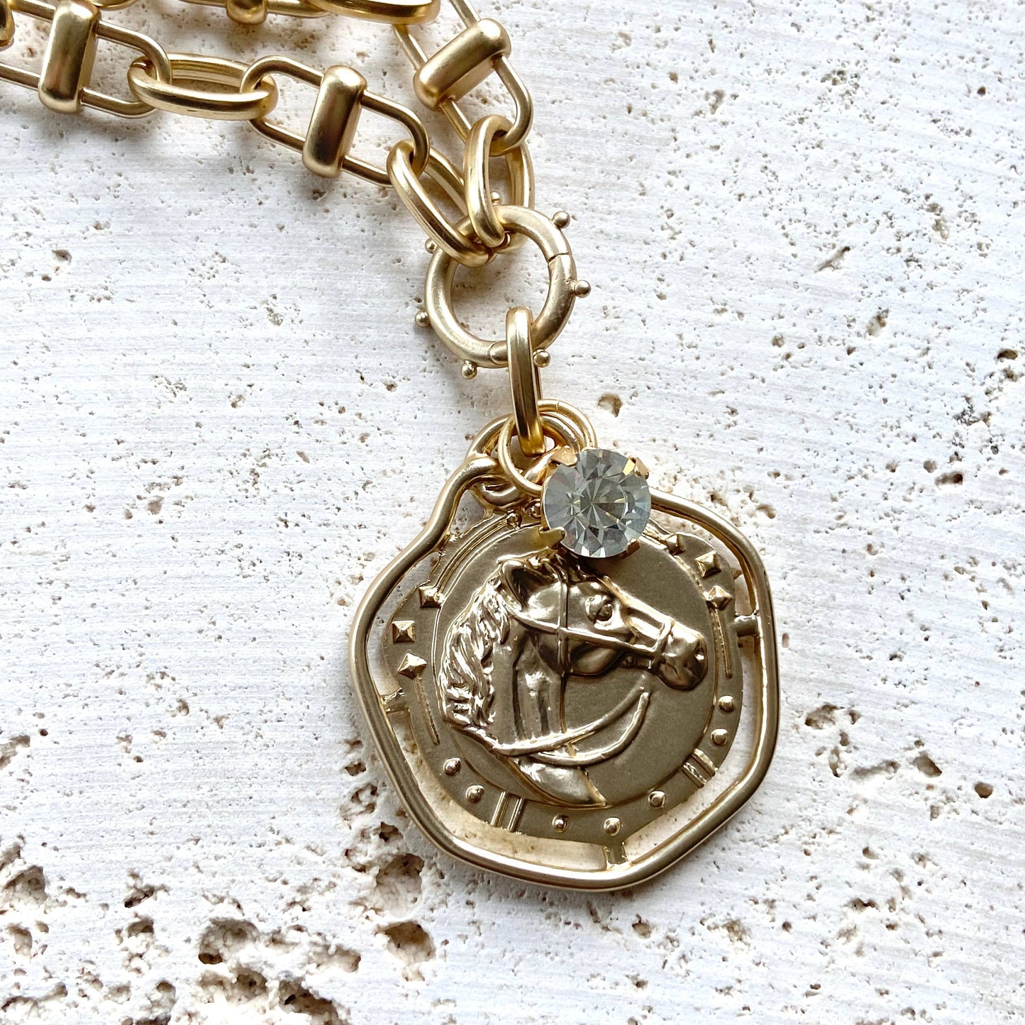 Horse Necklace Equestrian Ranch Derby Western Boutique