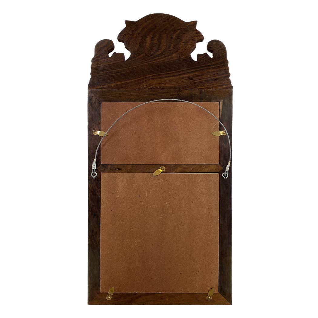 18-3/4" Wood Framed Mirror with Print of "Hunter" Horse