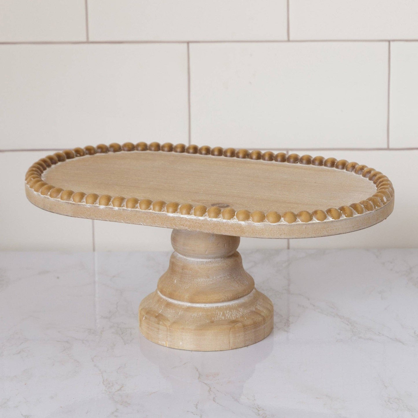 Pedestal Tray - Beaded
