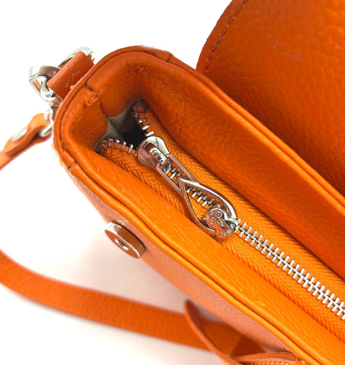 English Saddle Genuine Leather Saddle Shoulder Bag ~ Beige