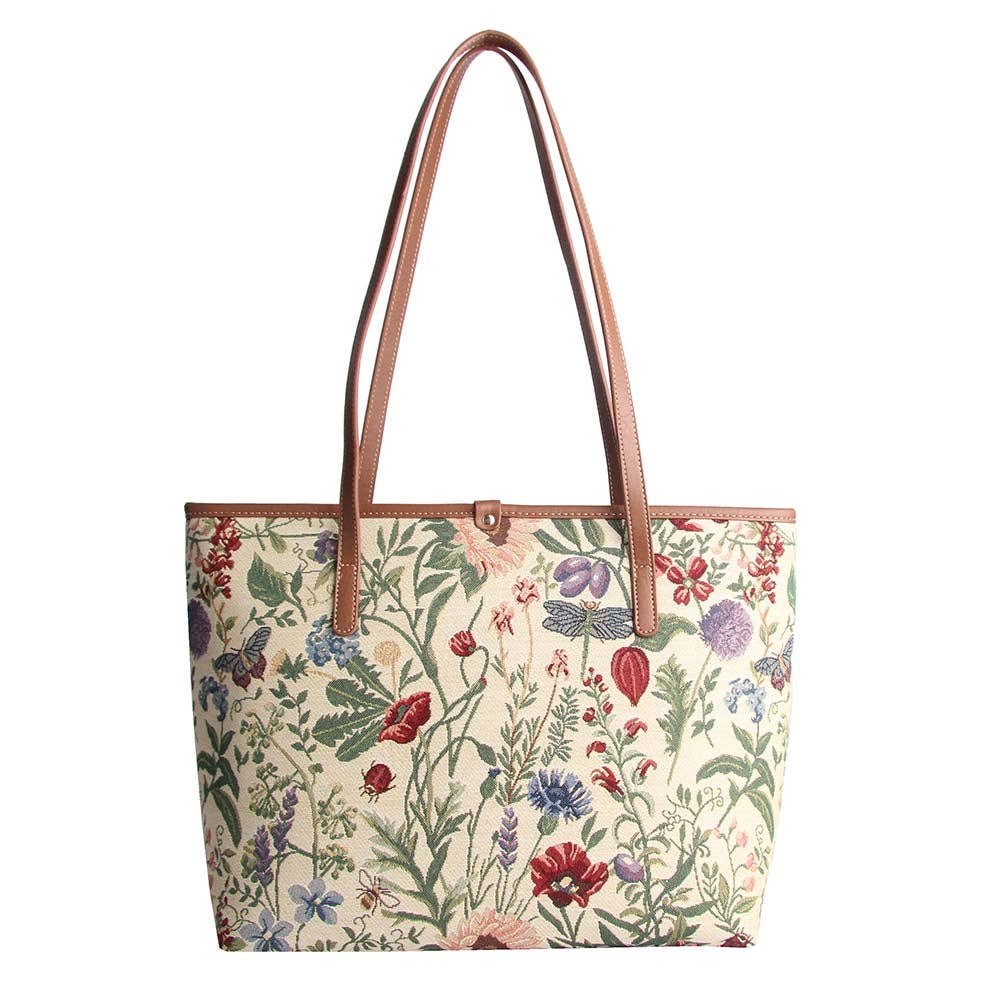 Morning Garden College/Shoulder Tote Bag