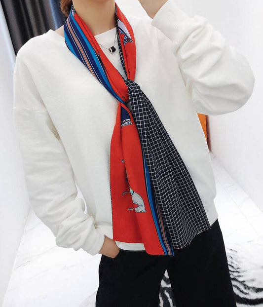 Vermillion Bow Scarf – Trotter Collection