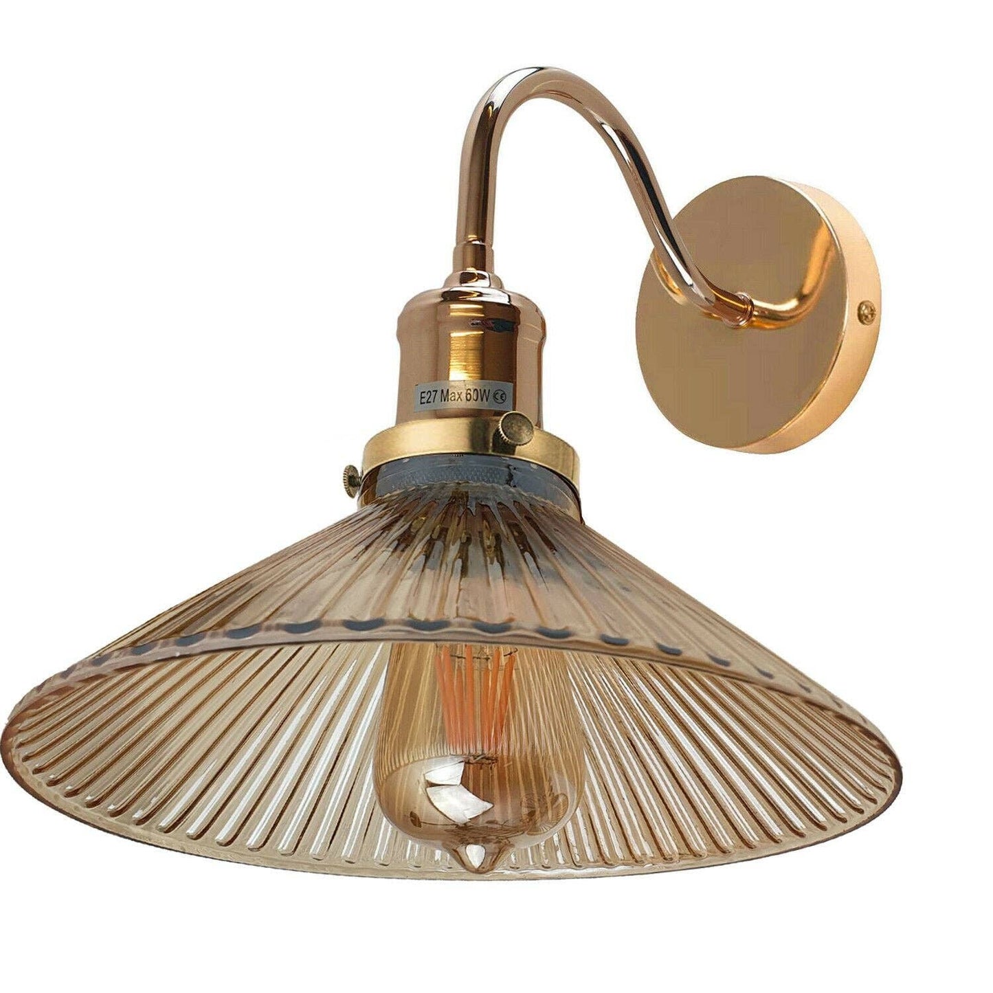 Vintage Wall Light Industrial Lighting Retro Metal Wall lamp: With Bulb