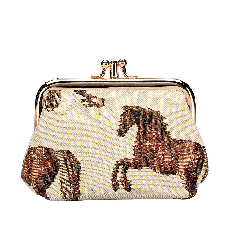 Whistlejacket Coin Clasp Frame Purse Wallet