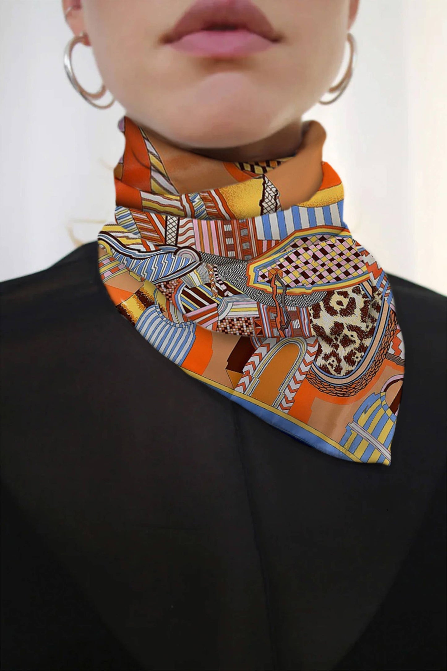 Lux Scarf- Org Saddle LX-004