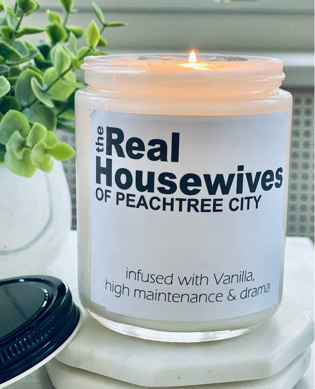 The Real Housewives of Prosper custom candle: Infused with SANDALWOOD high maintenace & drama