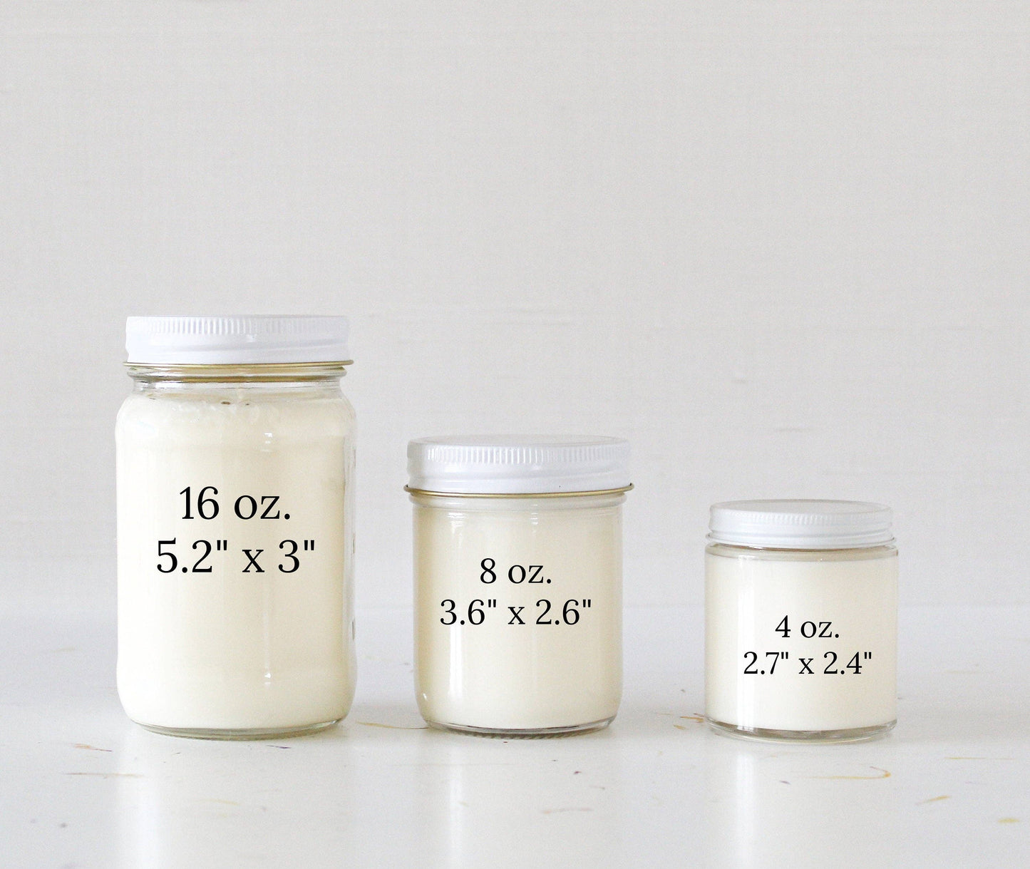 Thank you Gift Candle / Eucalyptus & Tea Scent: Regular 8 oz candle / Eucalyptus & Tea