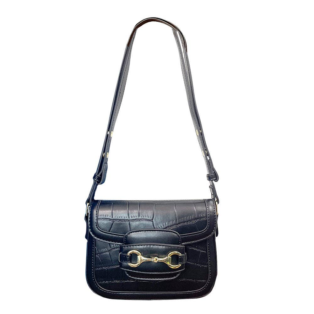 AWST Int'l Snaffle Bit Shoulder Bag: Black / STD