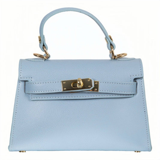 Kelly Handbag:  Celeste Chiaro