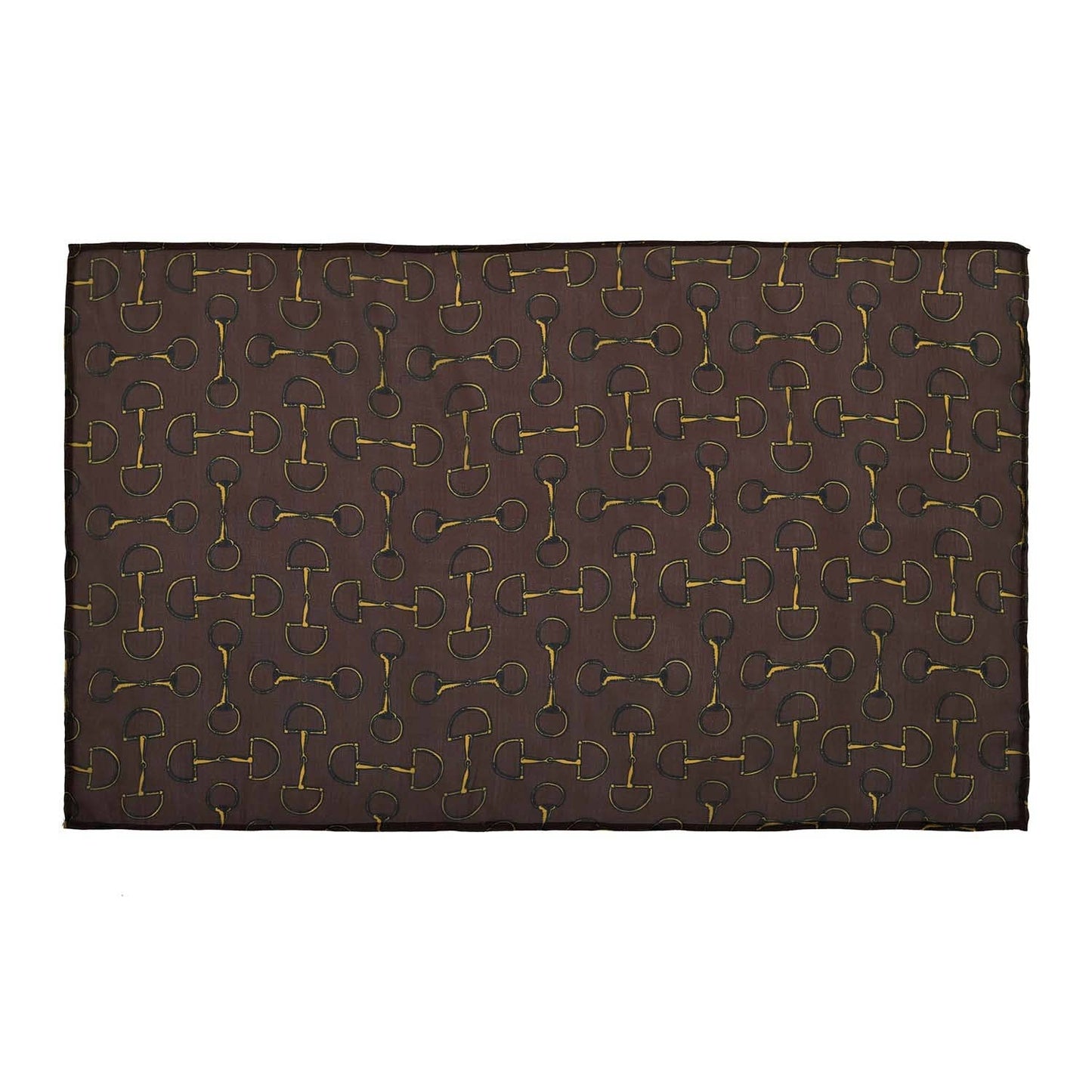 AWST Int'l Lila Vintage Snaffle Bit Scarf: Brown / STD