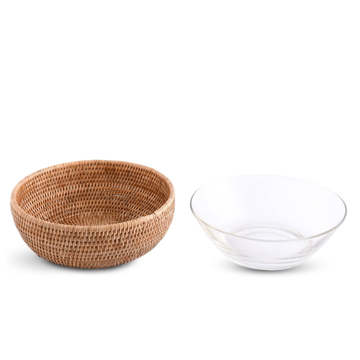 Hand Woven Serving Bowl Rattan