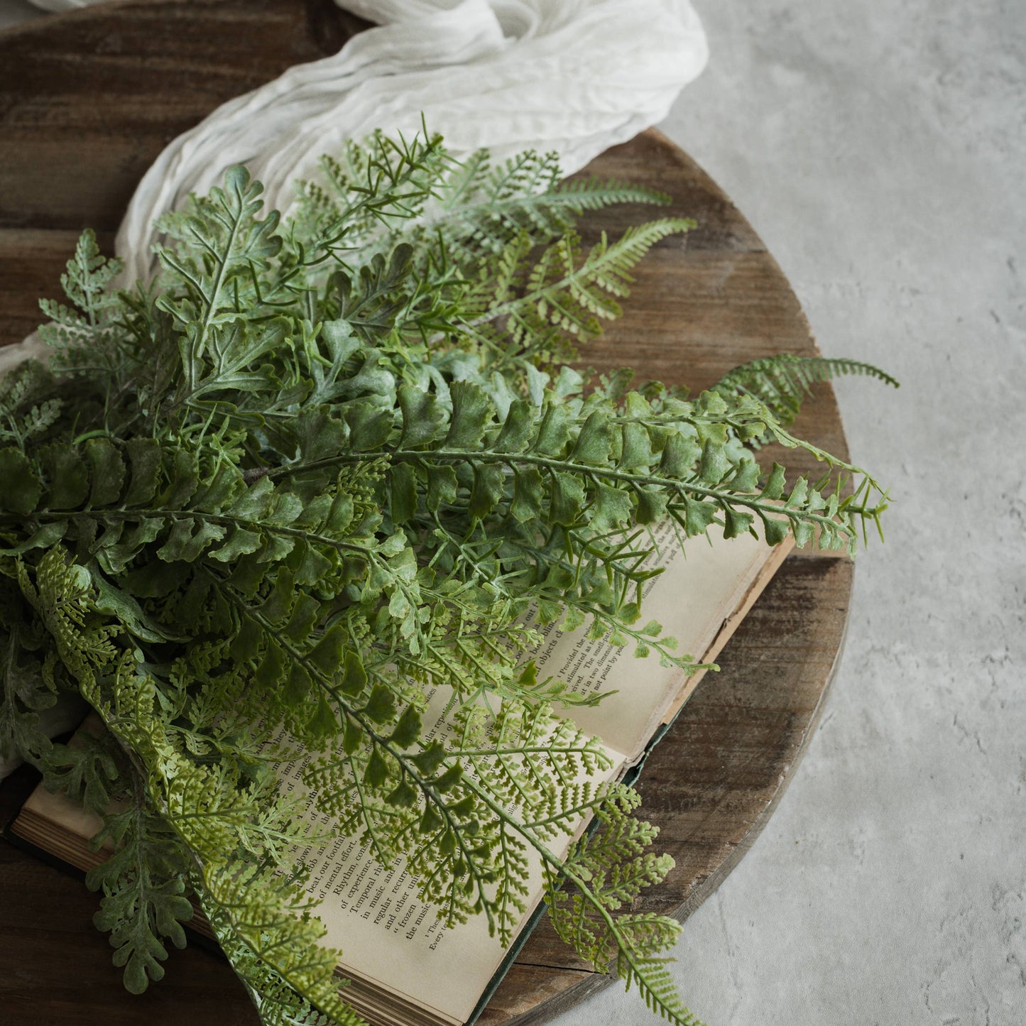 20" SOFT TOUCH MIXED FERN BUSH