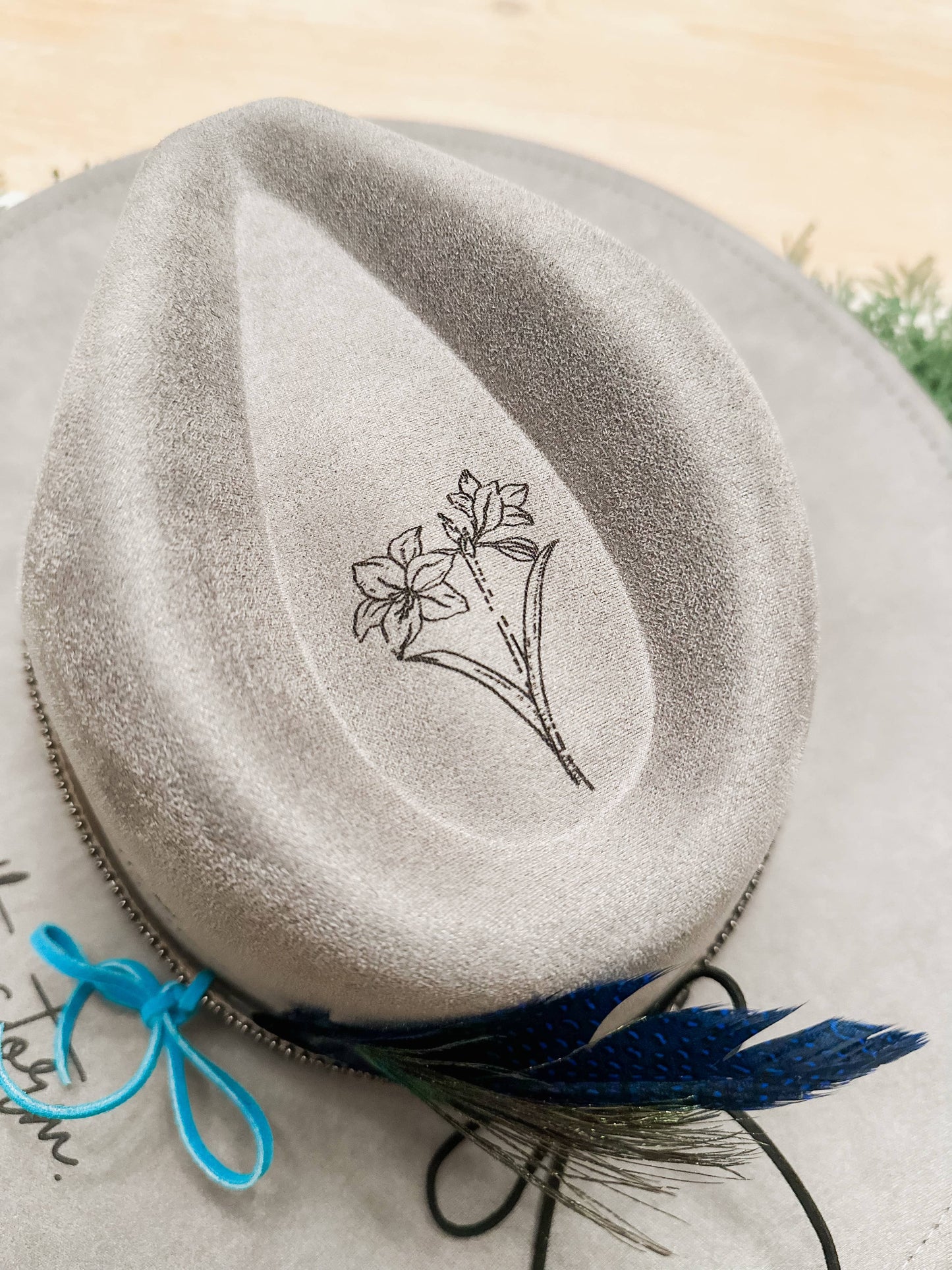 I am The Storm Burned Hat Western Hat Rancher Cowboy: Tan