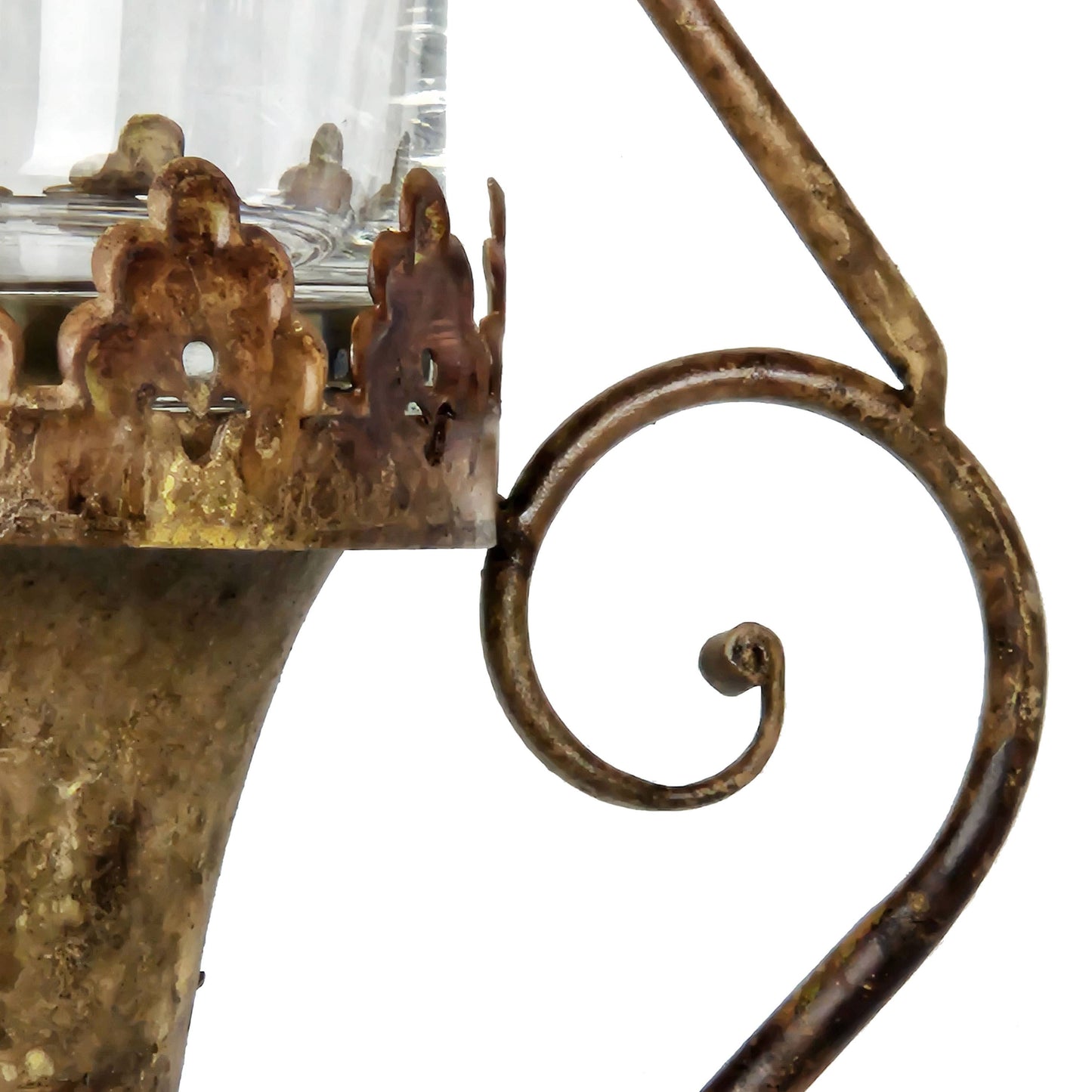 12x11.5x24" Antique Bronze Metal Hanging Candle Holder