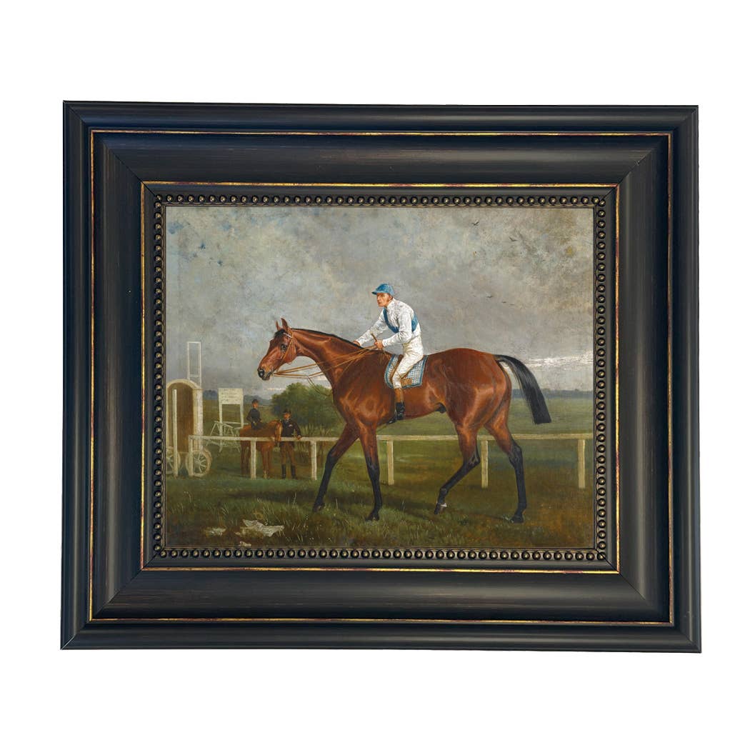 Robert the Devil by Alfred de Prades Framed Painting Print: Wide Distressed Black/Copper-Bead / 11″ x 14″