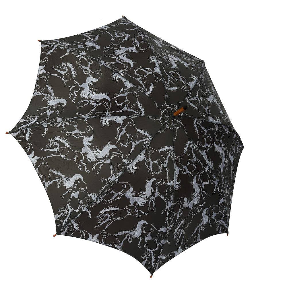 AWST Int'l Lila Umbrella: LINEAR HORSES