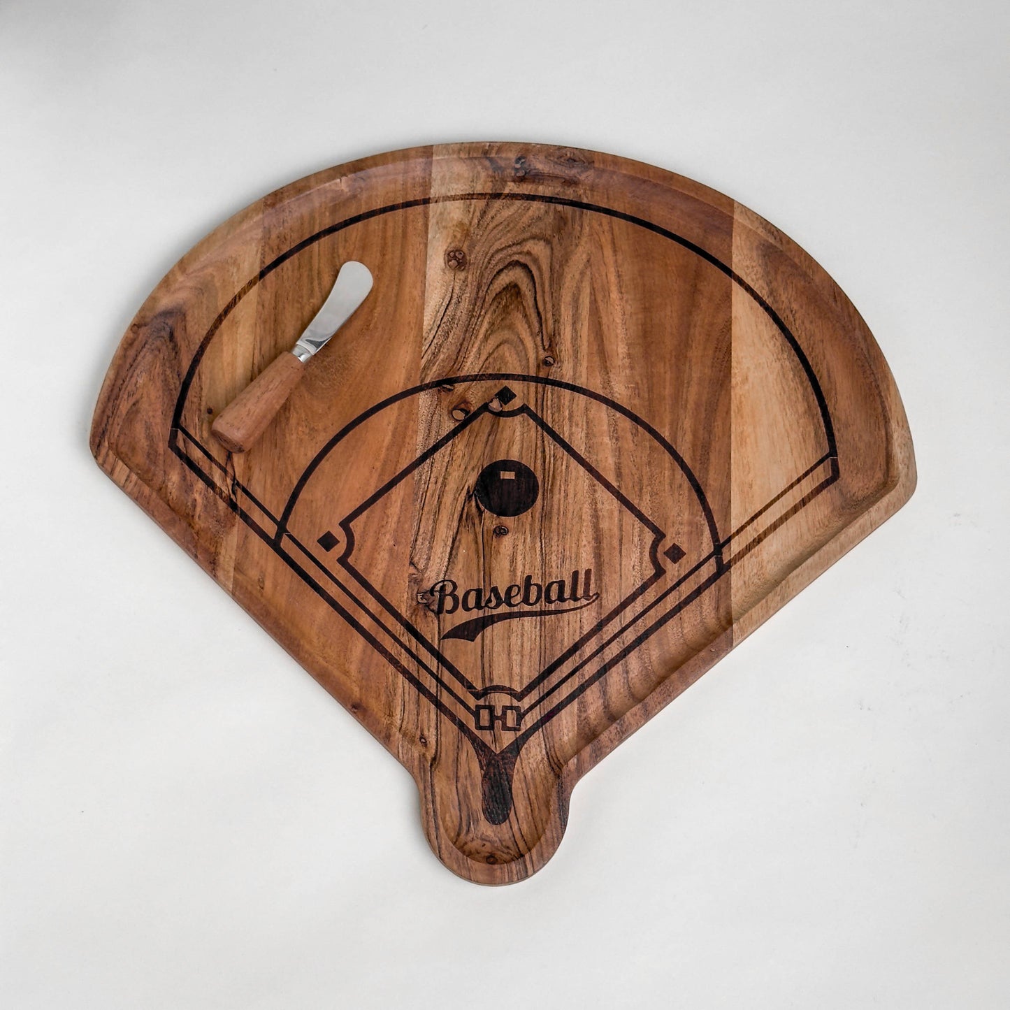 Wood Serving Board W/Spreader