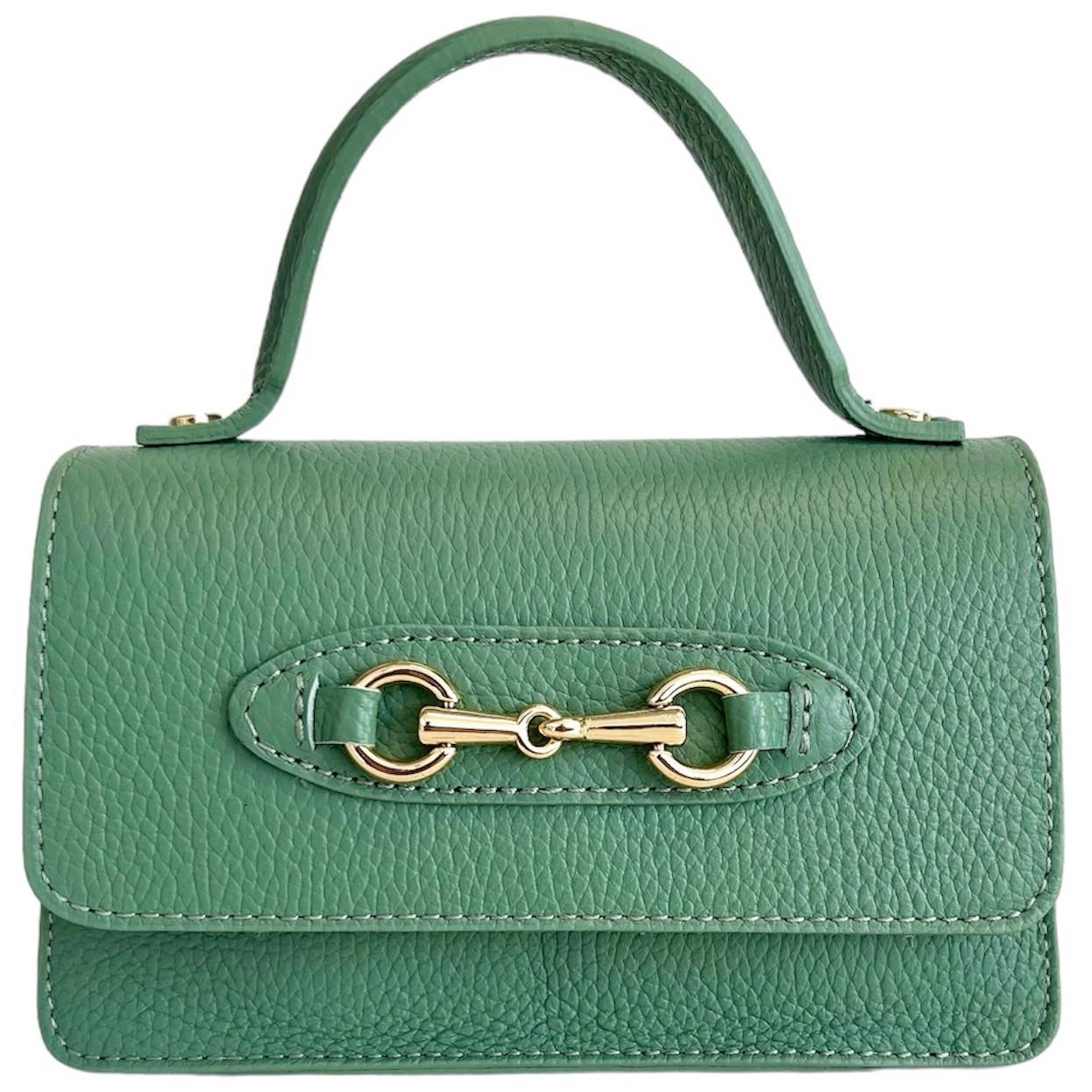 Modarno fantasy shoulder bag Hors metallic clamp: Dark Green
