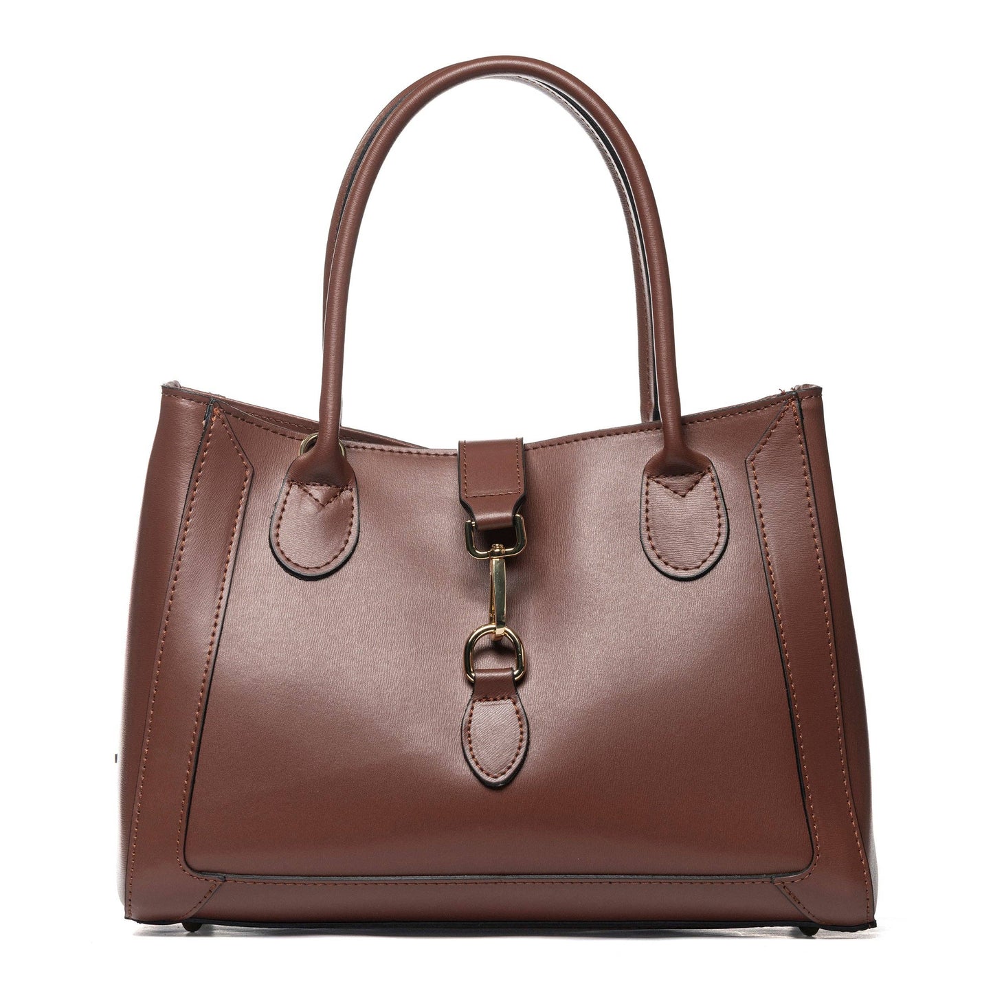ITALIAN CUOIO TOTE: MORO (MED BROWN)