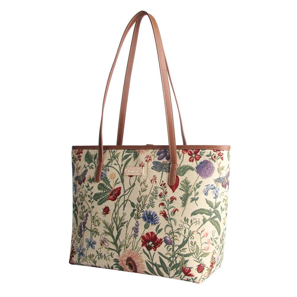 Morning Garden College/Shoulder Tote Bag