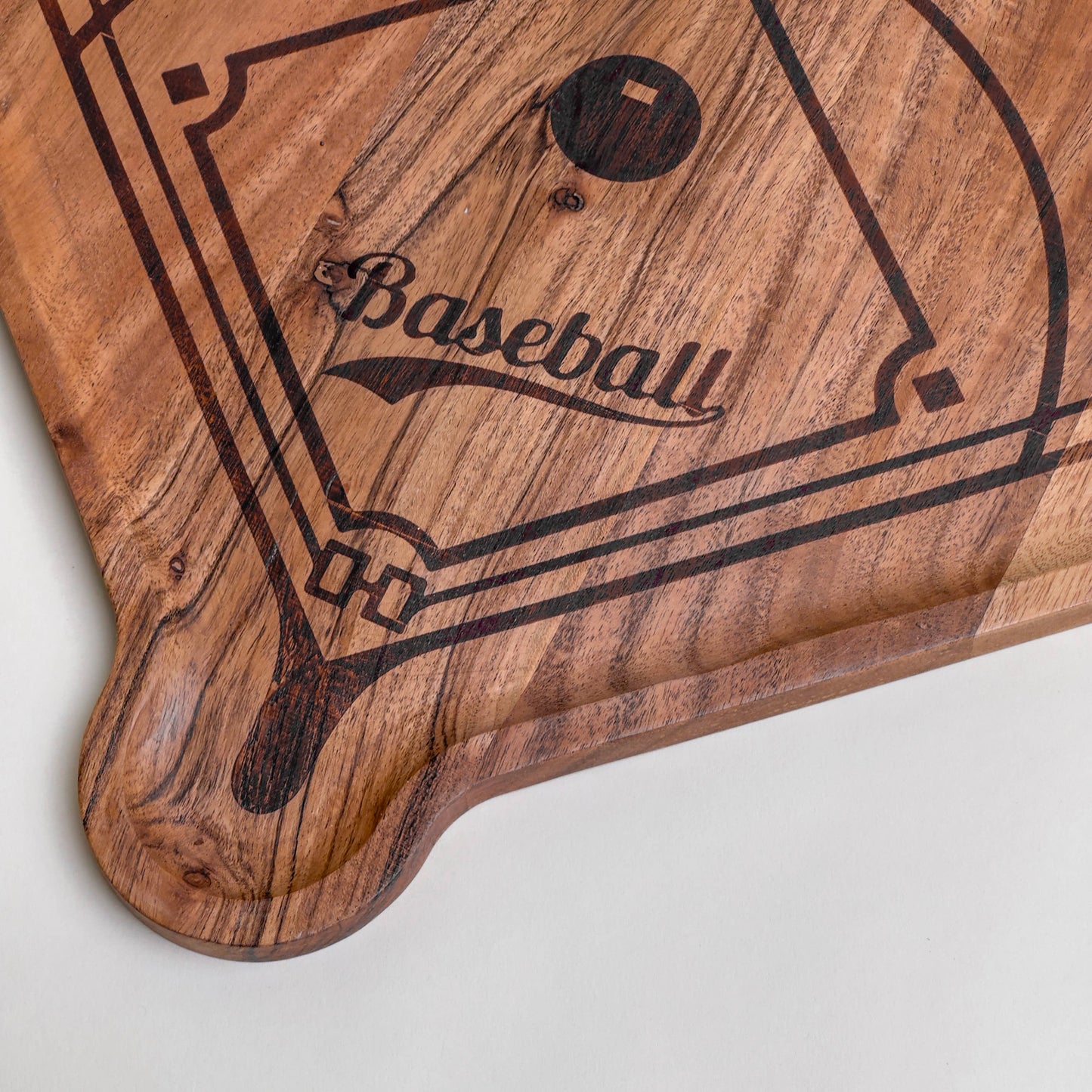 Wood Serving Board W/Spreader