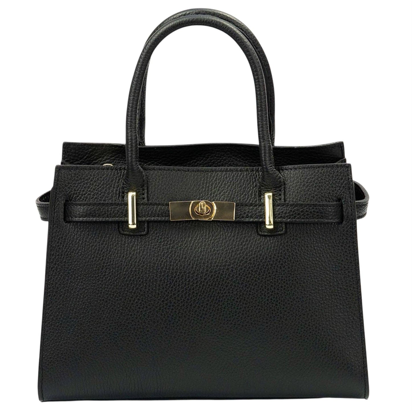 Modarno "Gina" handbag and shoulder bag in genuine leather 28x14x20cm: Leather