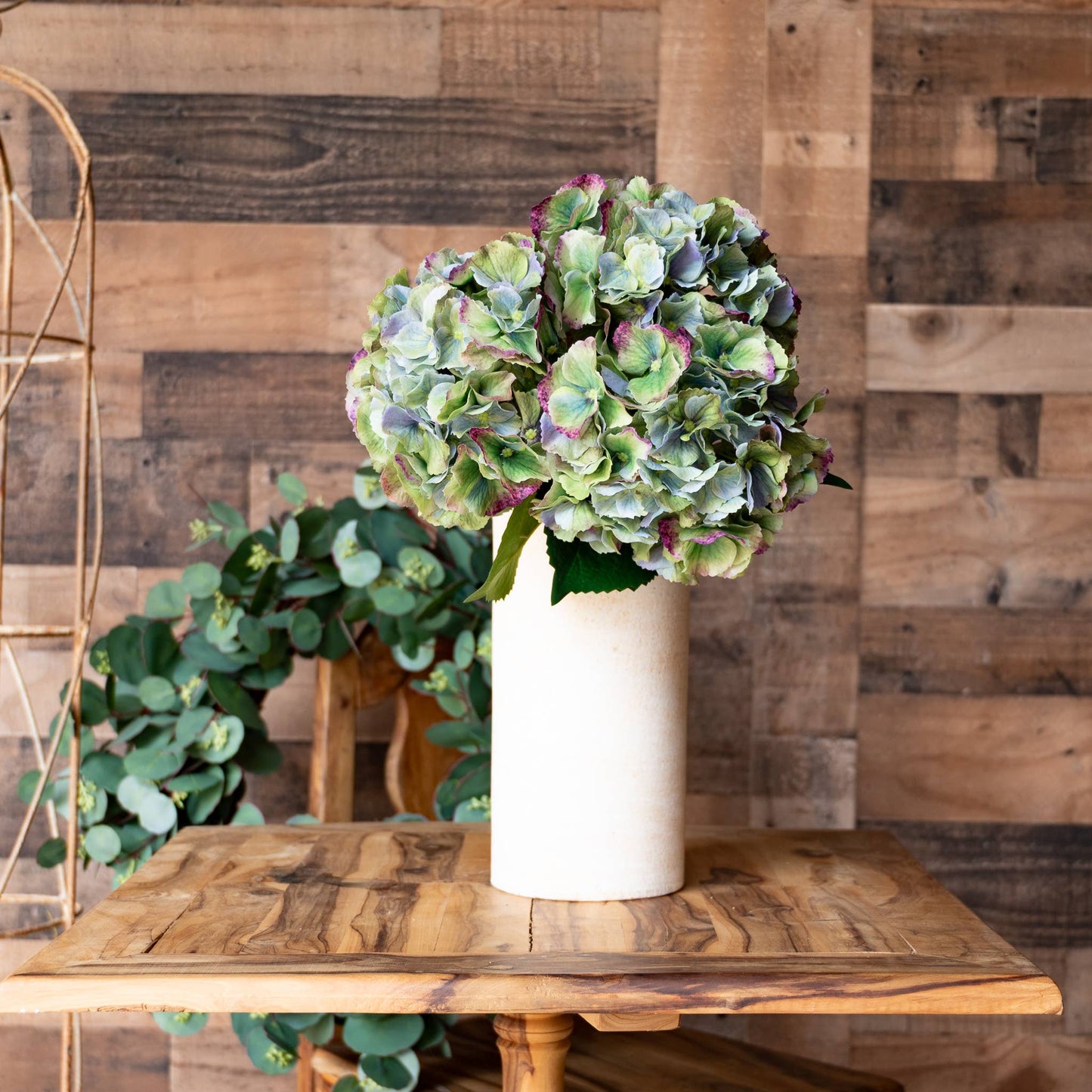 Real Touch Hydrangea - 20 Inch - Antique Green