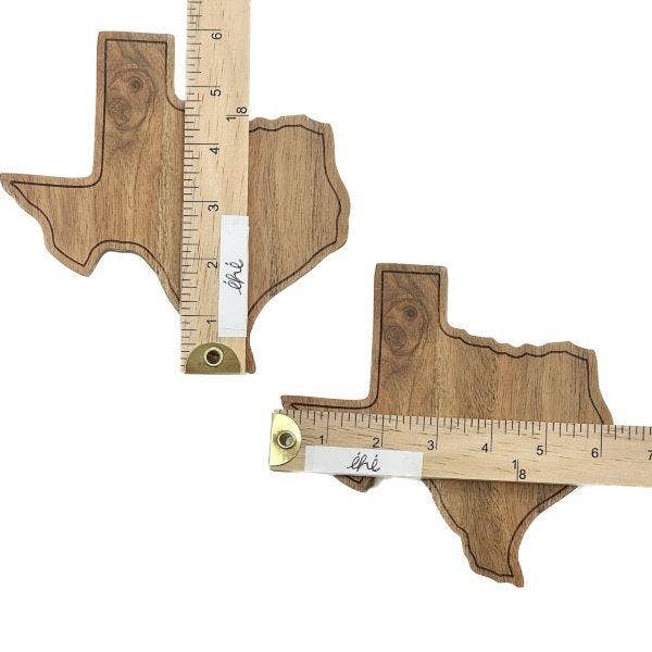 Wooden Texas Coasters, Set of 4