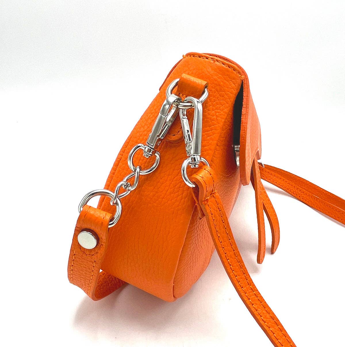 English Saddle Genuine Leather Saddle Shoulder Bag ~ Beige