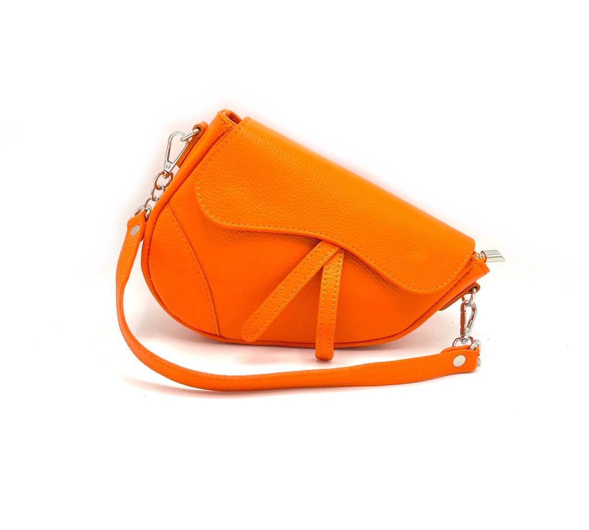 English Saddle Genuine Leather Saddle Shoulder Bag ~ Beige