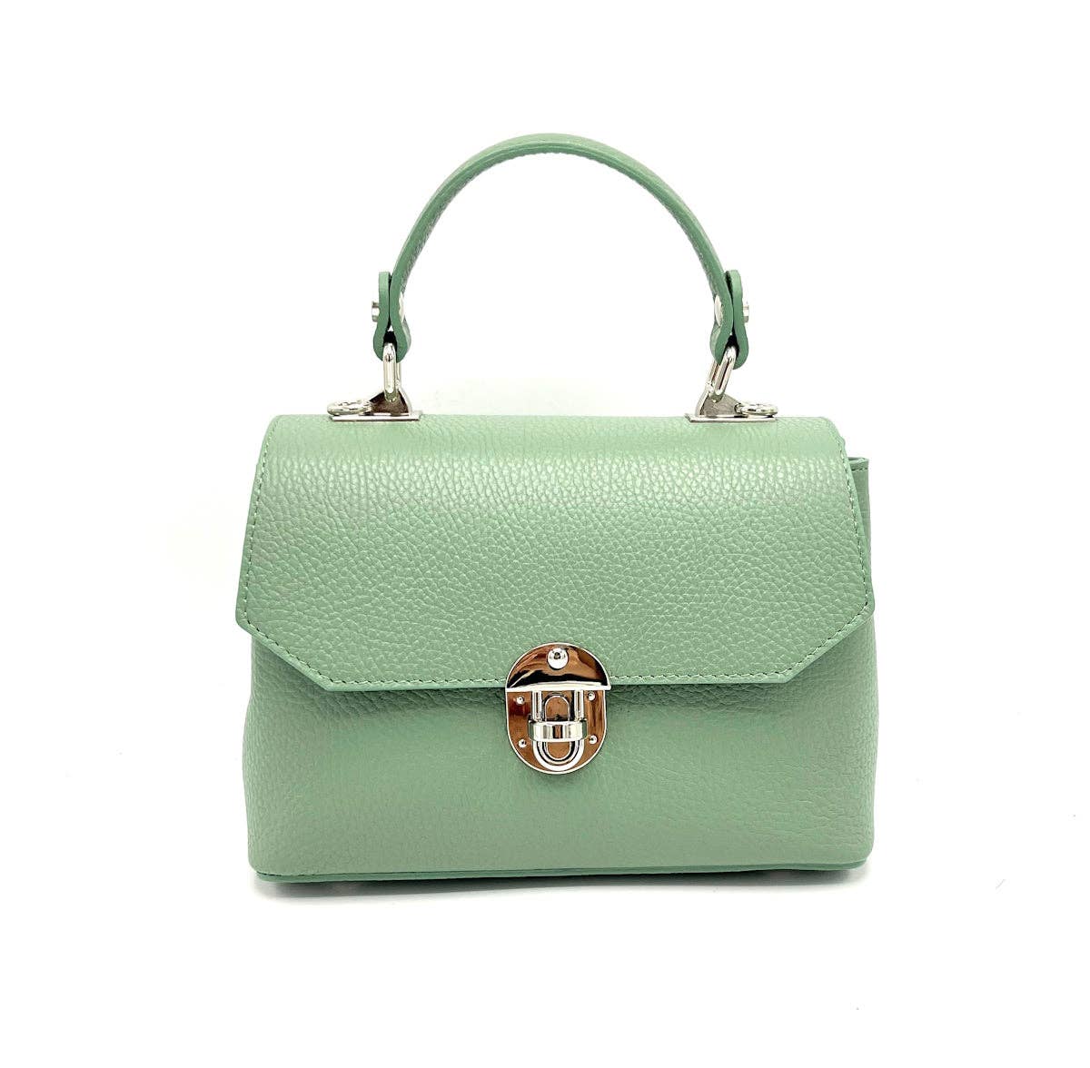 Genuine leather shoulder bag, for women, made in Italy ~ Camel