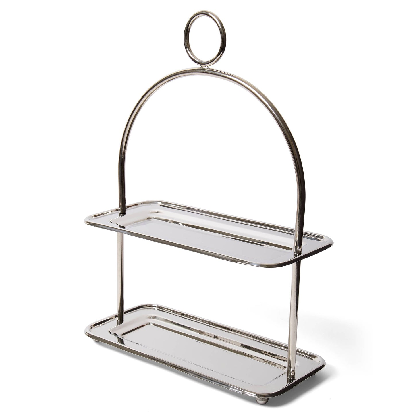 2 Tier Rect Tray Stand