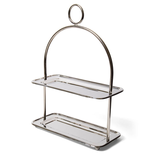 2 Tier Rect Tray Stand