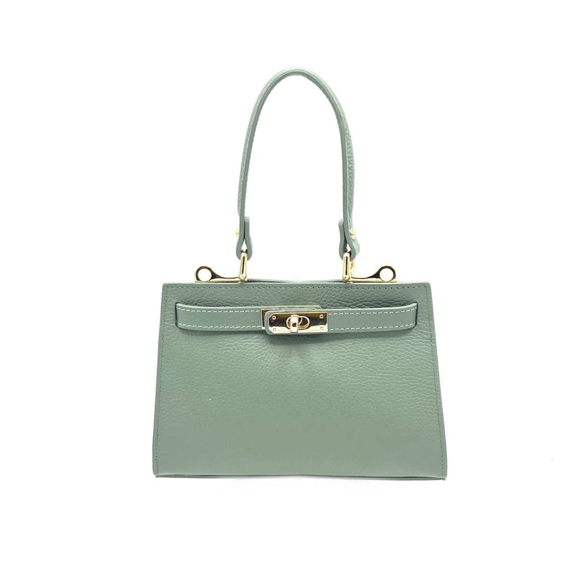 Genuine leather shoulder bag, Made in Italy, art. 112607: Camel